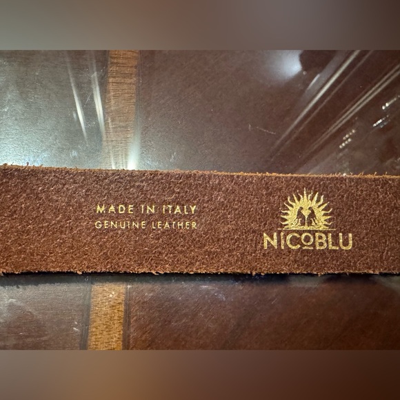NICOBLU - Alta Moda Brown Leather Belt - Picture 6 of 9